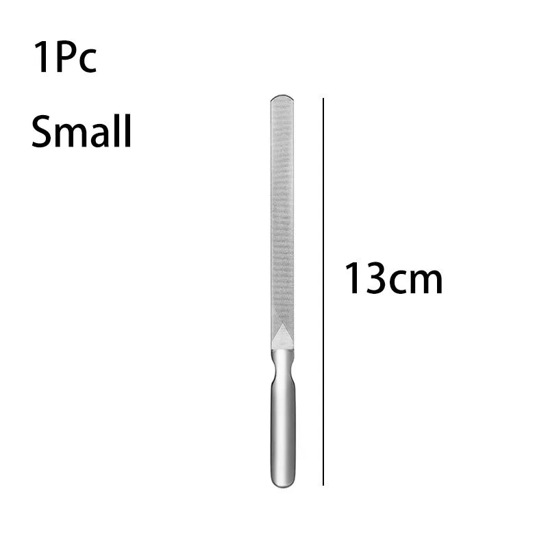 1/2Pcs Professional Nail File Stainless Steel Polishing Block Sanding for Nail Nailfile Manicure Supplies Tools Art Beauty
