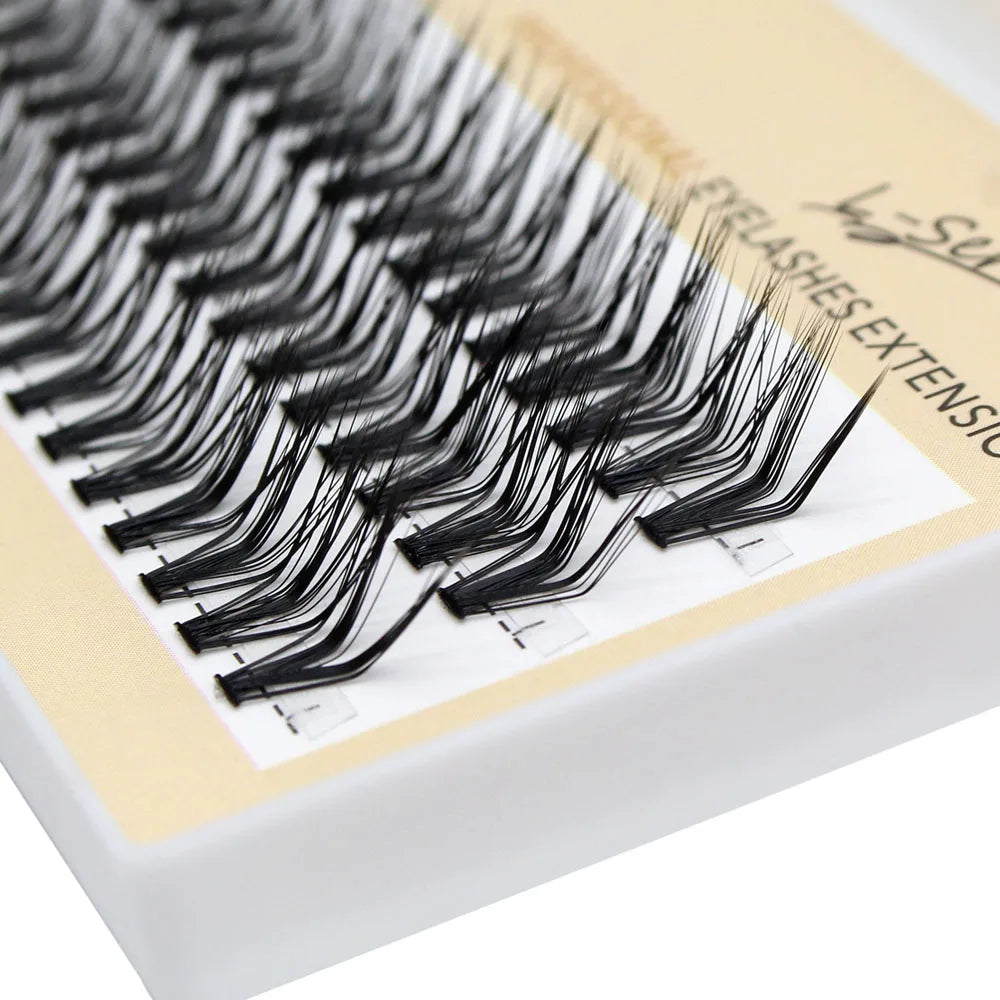 60pcs 30D C/D/L Curl Cluster Eyelash Extension Foxy Eyes Cat Look Natural Individual Eyelashes Bunches  Makeup Tool Lashes Cilia
