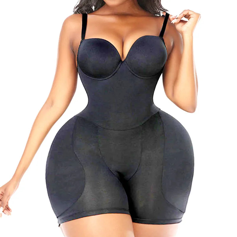 Bodysuits Shapewear Padded Hip Enhancer Bra Cushion Butt Lifter Sexy Back Body Shaper Jumpsuits Fajas Colombianas Girdles Corset