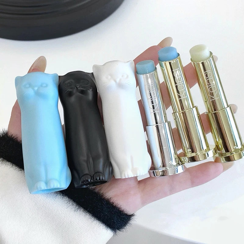 Cat Lip Balm Moisturizing Healing Anti-dry Fade Lip Lines Autumn And Winter Lip Mask Care Girl Students Lipstick Makeup Base Day