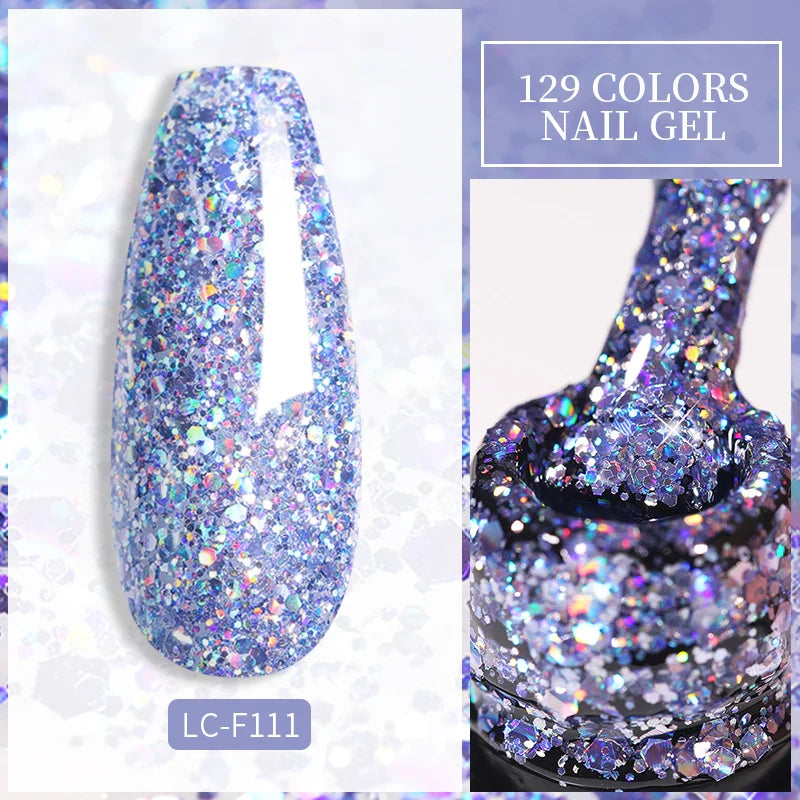 LILYCUTE 7ML Eggshell Gel Nail Polish White Black Material Semi Permanent Autumn Varnish With Any Color Gel Soak Off UV Manicure