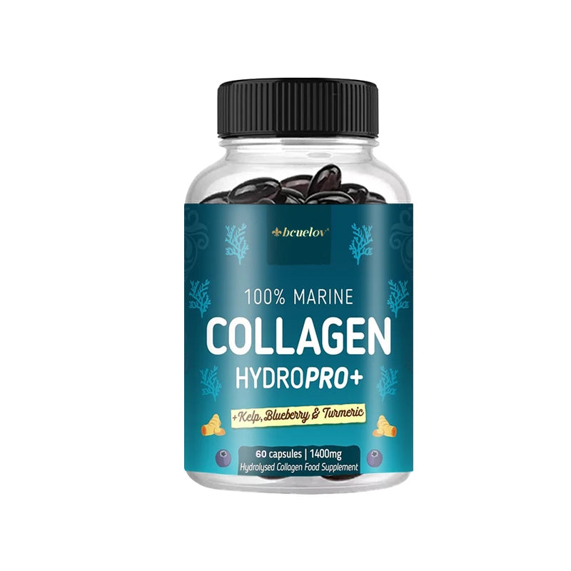 Hydrolyzed Marine Collagen - HYDROPRO, Advanced Hydrolyzed Formula for Optimal Absorption, Skin, Hair, Nails & Joint Support