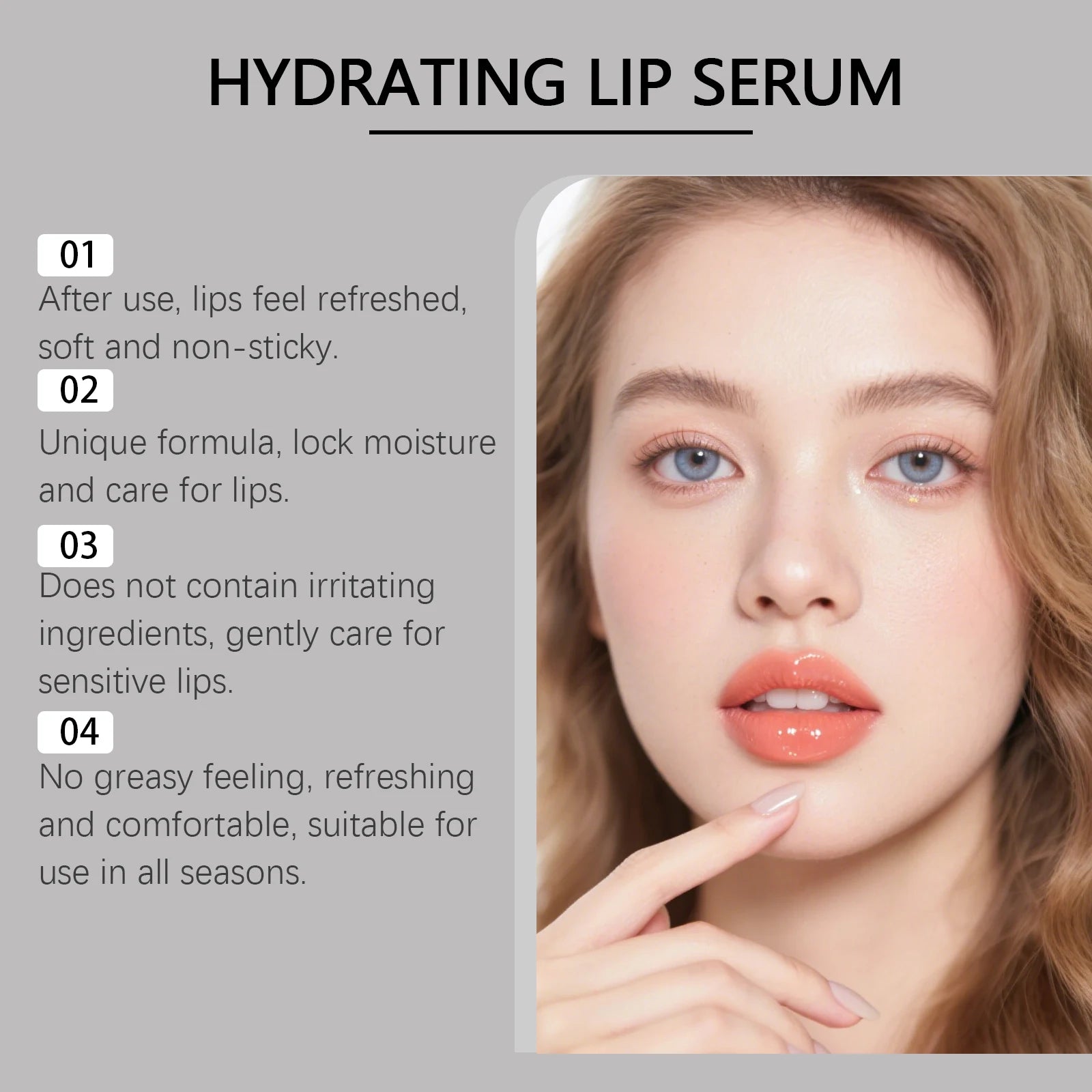 zephoco Lip Plumping Serum Hydrating Gloss Treatment For Dry Chapped Lips Moisturizing Care Volumizing Enhancer Soft Smooth