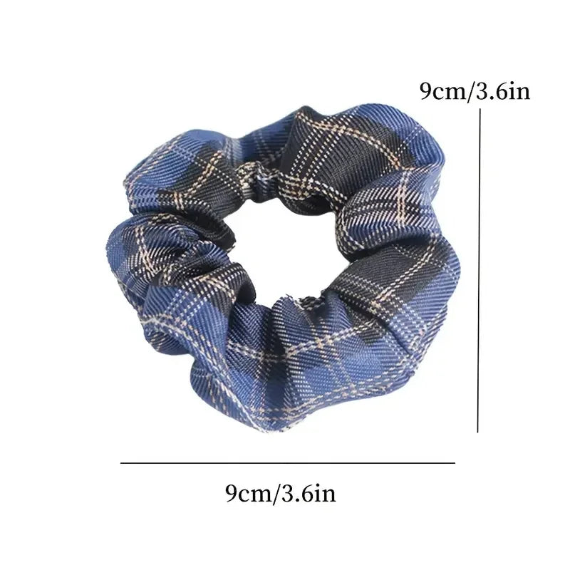10Pcs Temperament College Style Large Intestine Hair Bands Sweet and Cute Tie Their Hair Accessories for Women Headwear