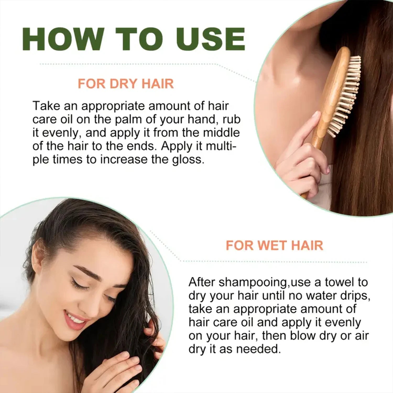 Rosemary Castor Hair Oil - Scalp Care & Split End Repair, Coconut Olive Oil Lightweight Blend, Winter Therapy