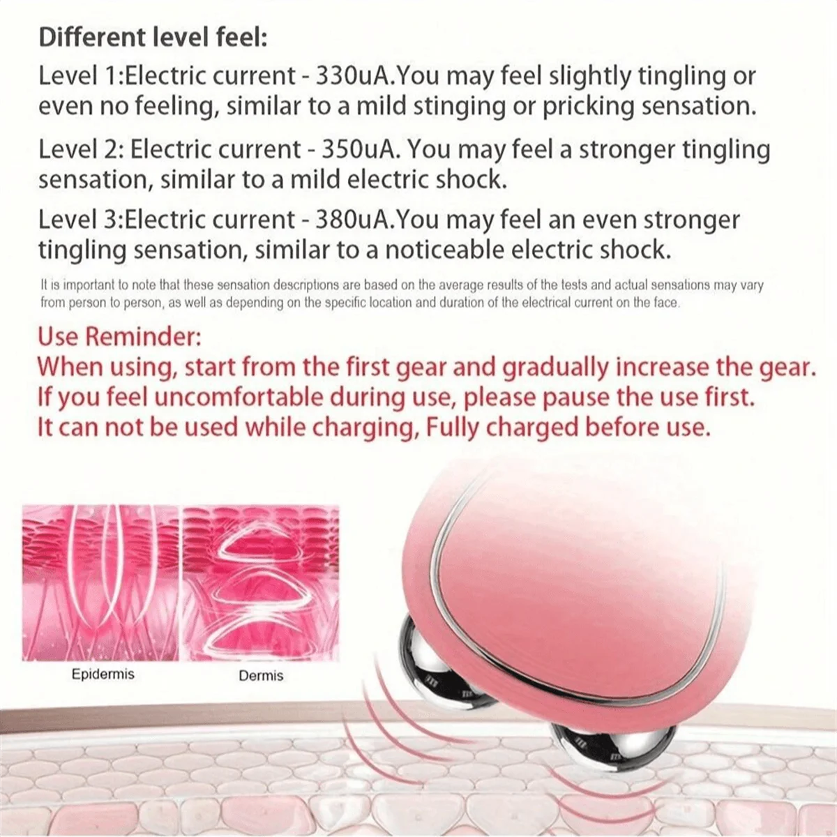 Micro Current Facial Device,To Soothe Your Skin And Microcurrent Facial Beauty Device -Achieve Instant Facial Beauty!