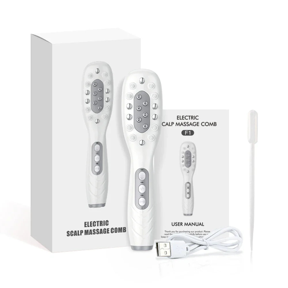Electric Scalp Massage Comb Infrared Light Head Massager for Hair Growth Medicine Scalp Oil Applicator Anti-Hair Loss
