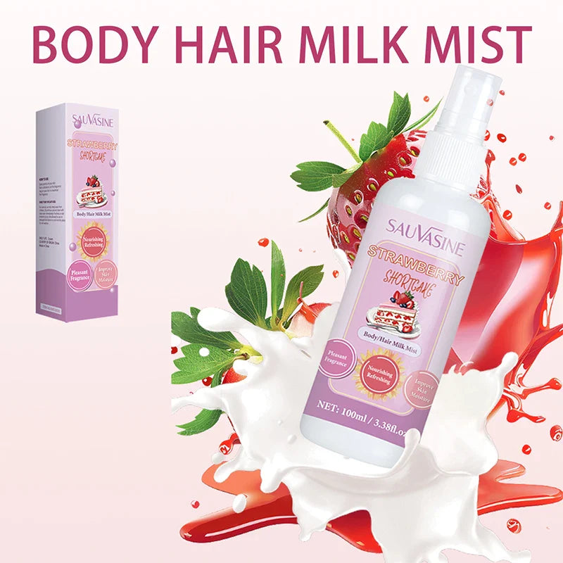 French Women's Strawberries Body Spray Fresh Vanilla Light Long Lasting Perfume Pheromone Perfume New Sweet Date Charm Perfumes