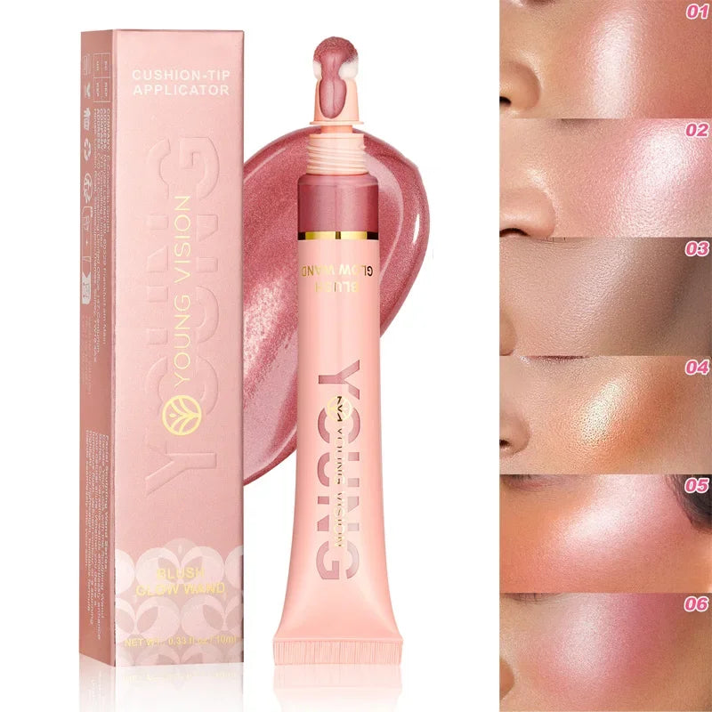 Liquid Highlighting Stick Contouring & Blush Multi-purpose Makeup Air Cushion Pen Face Natural Shimmer Cheeks Creamy Cosmetic