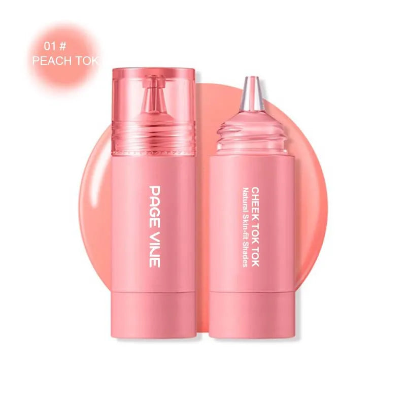PAGE VINE Liquid Blush Longlasting Velvet Ink Blusher Brightening Natural Matte Rouge Multi-Purpose Cheek Makeup Cosmetics
