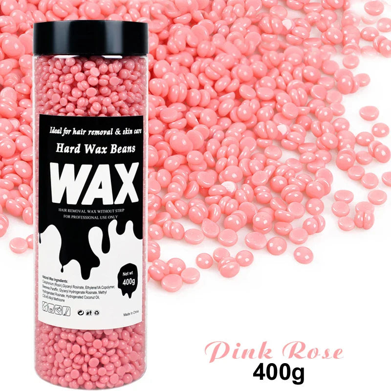 200g/400g Depilatory Wax Beans for Heating hard Wax Machine Hot Film Painless Waxing Beads Bikini Face Legs Body Hair Removal