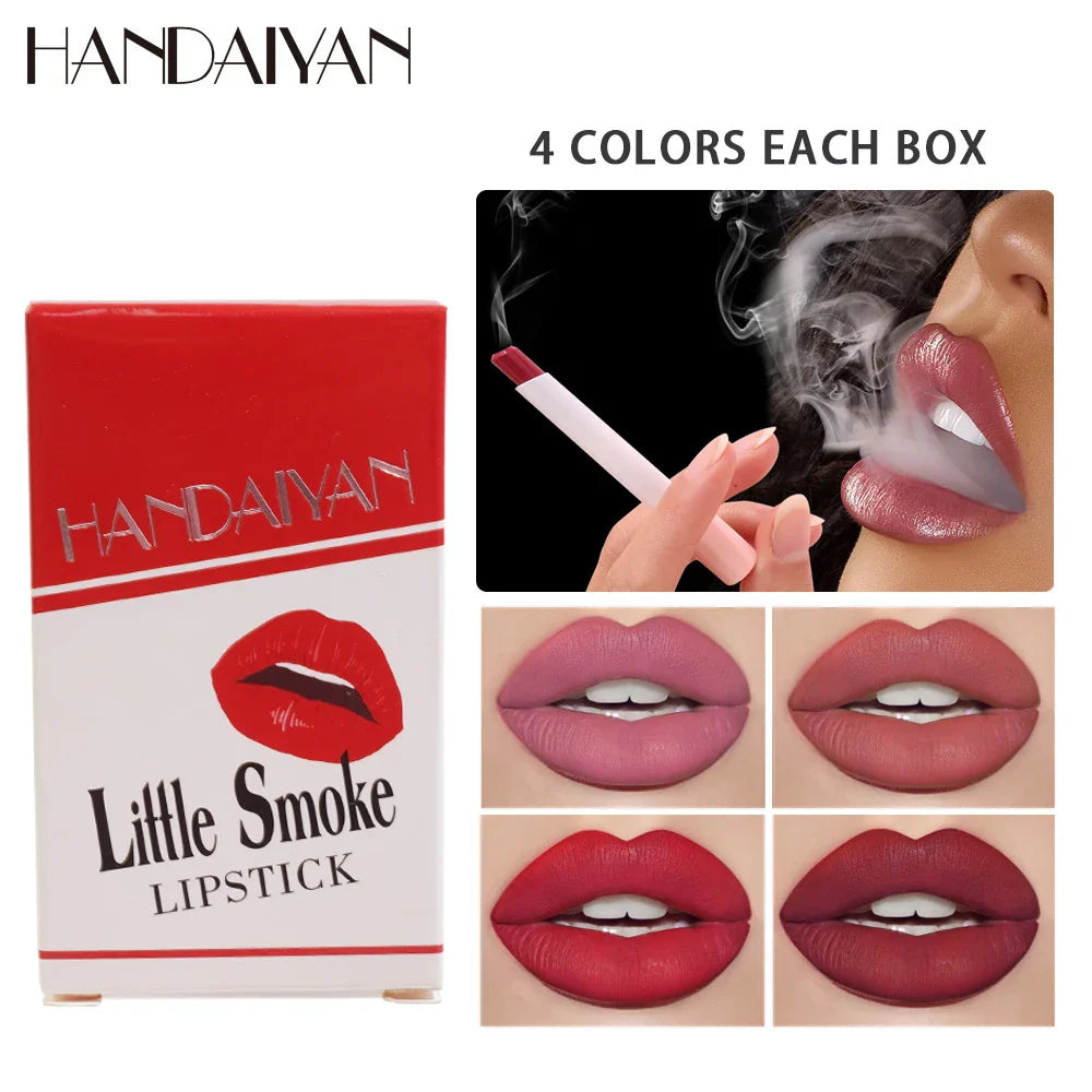 Handaiyan 4 colors Matte lipstick set velvet long-lasting non-fading women's Popular Hot Selling Makeup Lips cosmetics