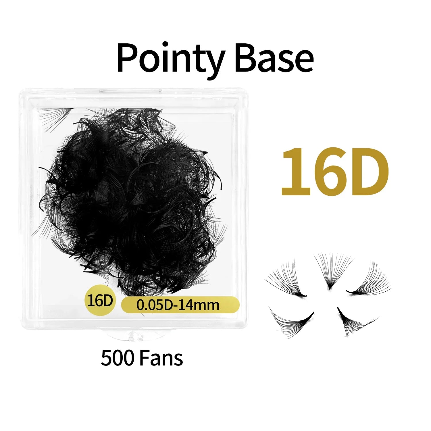ABONNIE Loose 8D-20D Pointy Base Short Stem Premade Russian Volume Fans Faux Mink Premade Eyelash Extensions Makeup Cilios