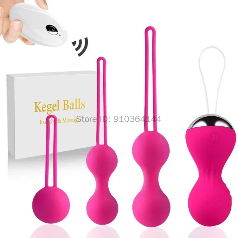 Silicone Smart Ball Vibrating Kegel Balls Private Care Vagina Tighten Exercise Machine Vaginal Geisha Ball Sex Toys for Women 18