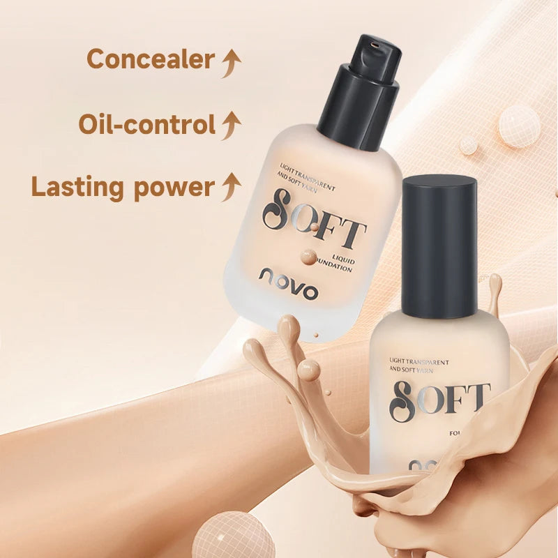 Hyaluronic Acid Liquid Foundation BB Cream-Matte Finish,Long-Lasting,  Hydrating, Oil Control, Waterproof, Covers  Blemishes