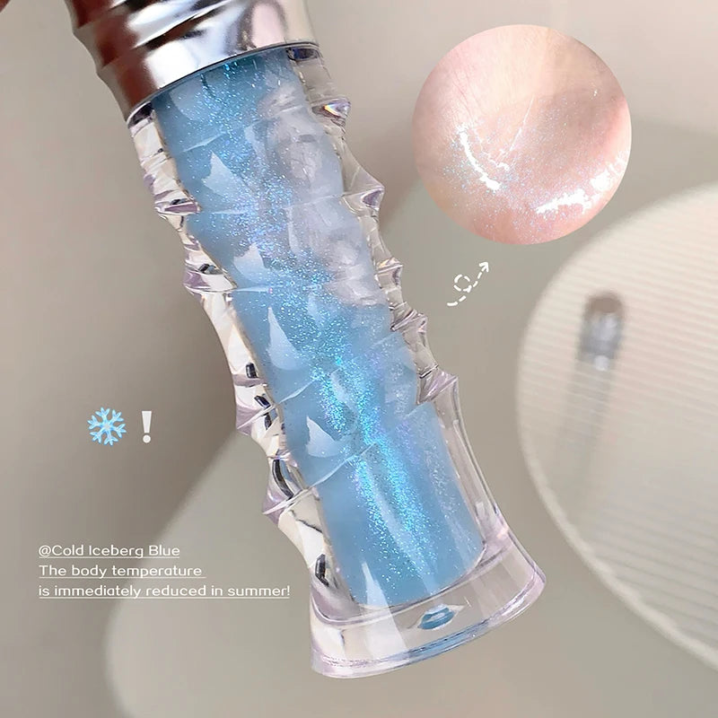Mirror Mulberry Lip Gloss Sexy Plump Purple Water Lip Glaze Shimmering Glass Moisturizing No Sticky Jelly Liquid Lipstick Oil