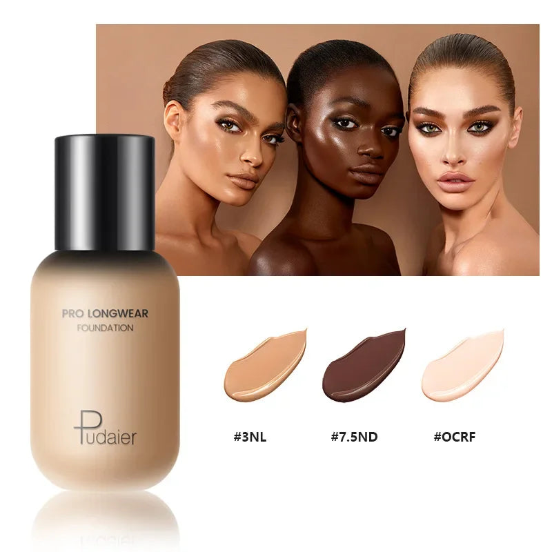 40ml Liquid Foundation Cream Waterproof Oil-control Cover Acne Base Cream Makeup Moisturize Matte Concealer Cosmetic