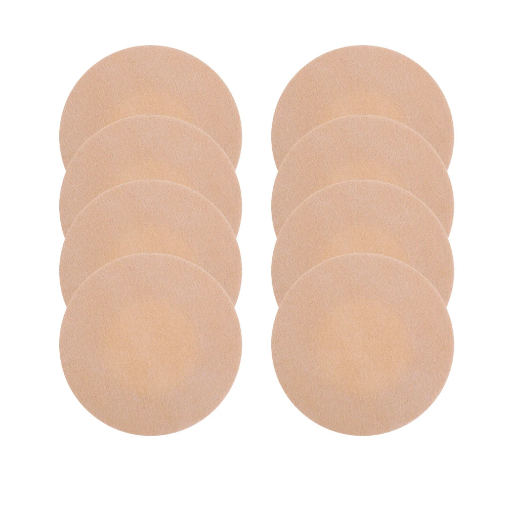 Women Summer Invisible Nipple Covers Pads Ultra Thin Fabric Chest Stickers Disposable Lift Pasties Daily Wear Intimate Underwear