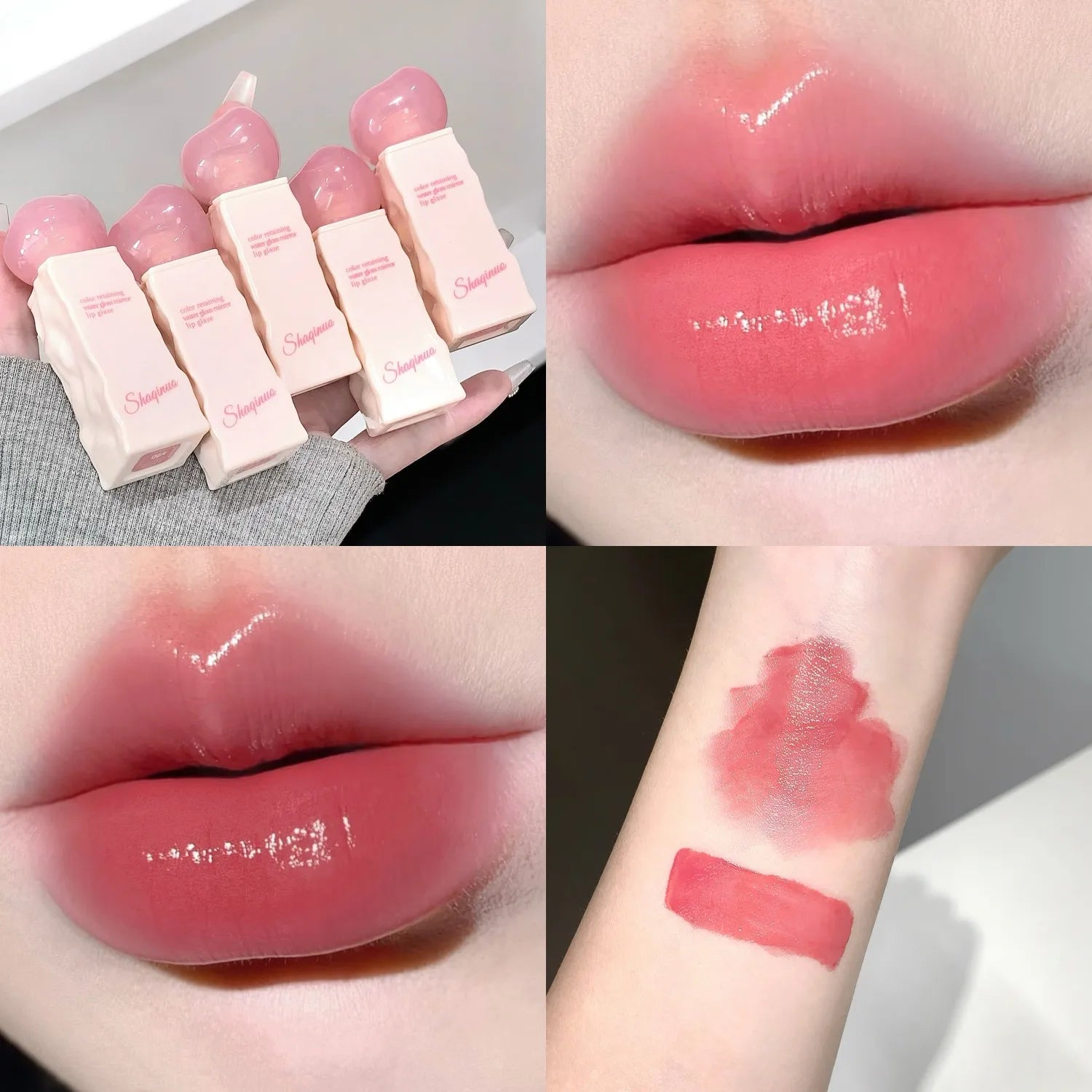 Clear Moisturizing Mirror Water Liquid Lipstick Lasting Hydrating Pink Lip Gloss Plumping Sexy Lip Tint Makeup Korean Cosmetics