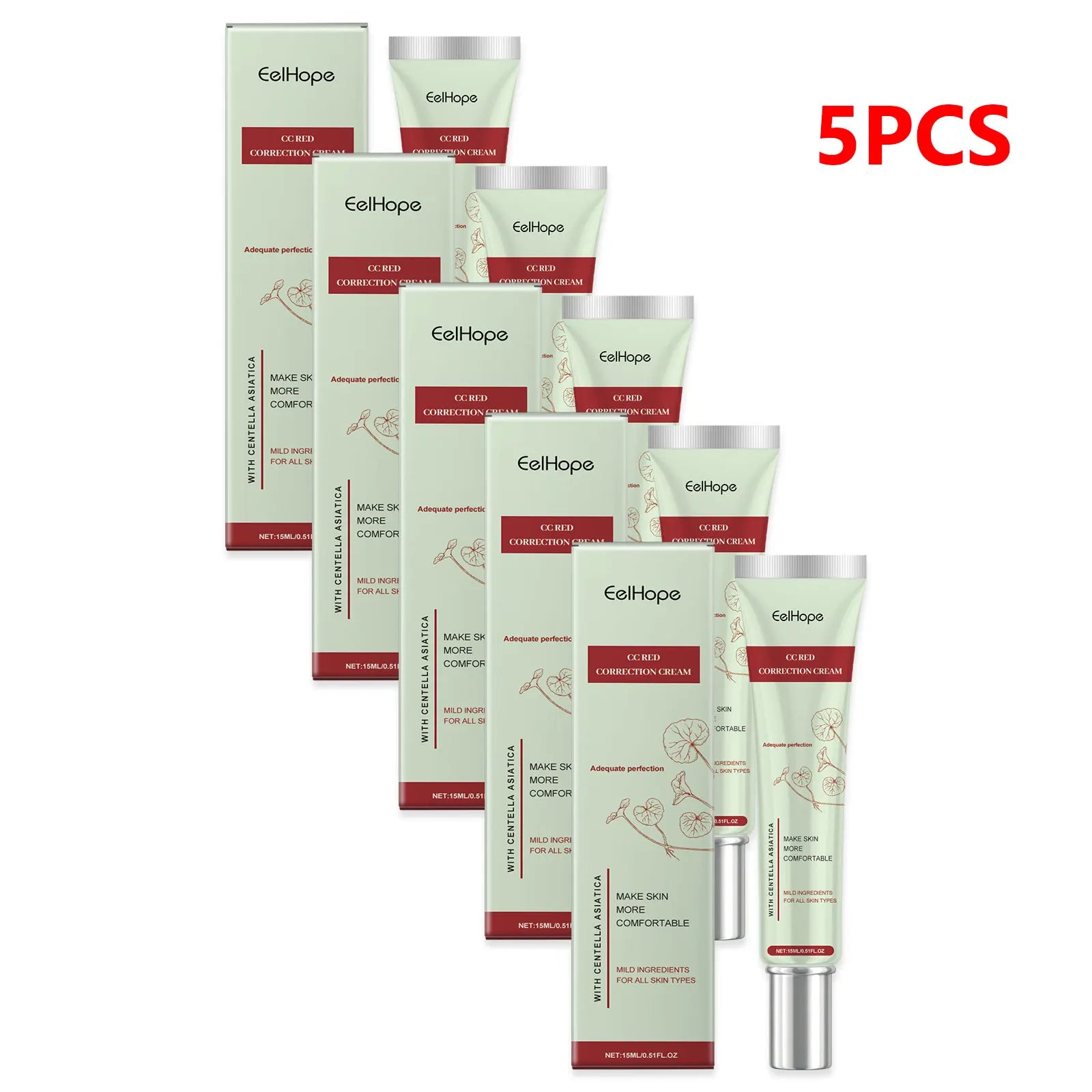 Centella Asiatica CC Cream Foundation Color Correcting Facial Repair BB Cream Full Coverage Natural Concealer Whitening Liquid