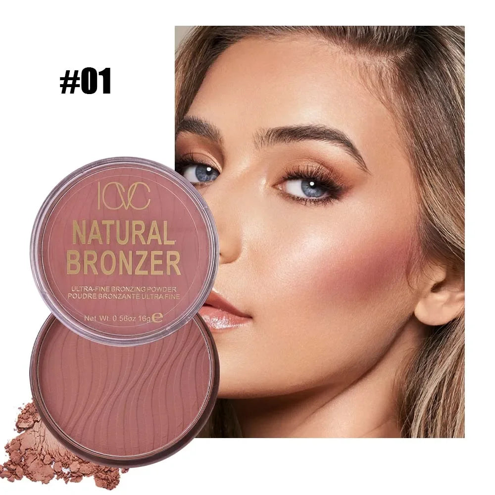 Face Brown Bronze Contour Palette Natural Shadow Three-Dimensional Face Contour Dark Powder Contour Palette Cosmetics