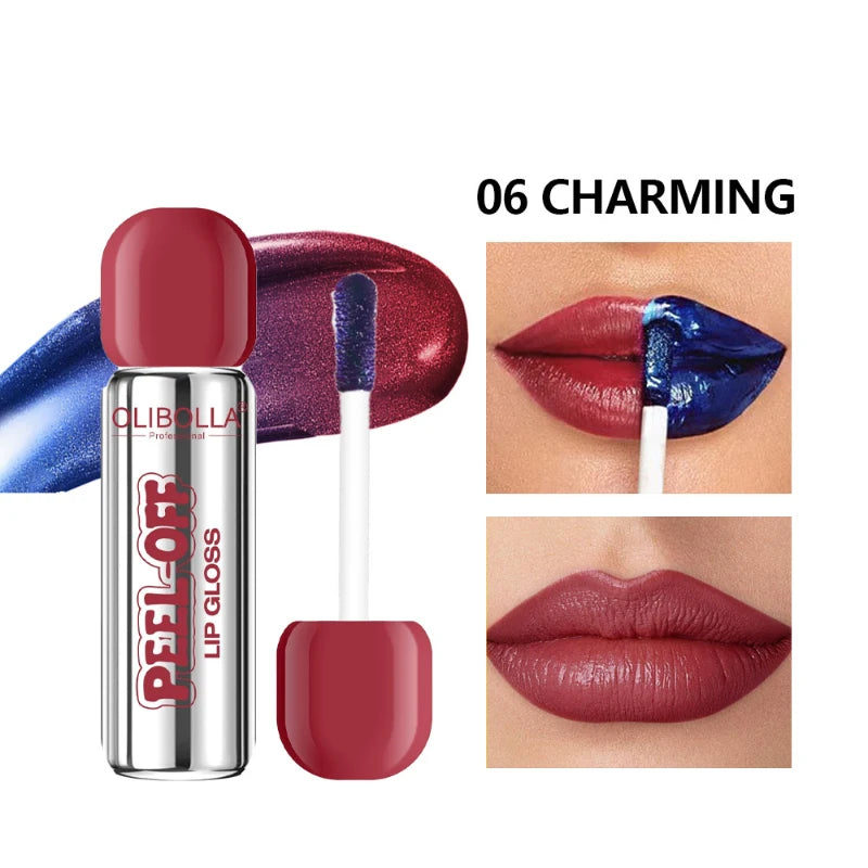 Peel-Off Tattoo Lip Gloss - Waterproof Peel-Off Lip Mask,Lasting Lip Stain Moisture & Nourishment Lip Makeup for All Skin Types