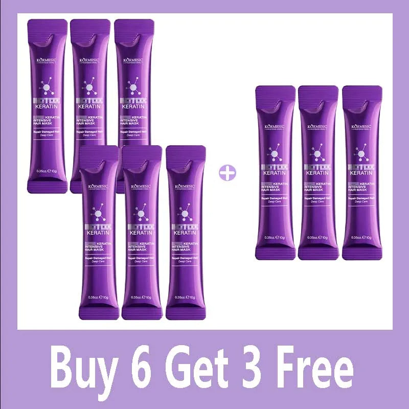 Keratin Hair Mask Magical 5 Second Repair Damage Frizzy Soft Smooth Shiny Hair Deep Moisturize Treat Repair Hair Care Mask