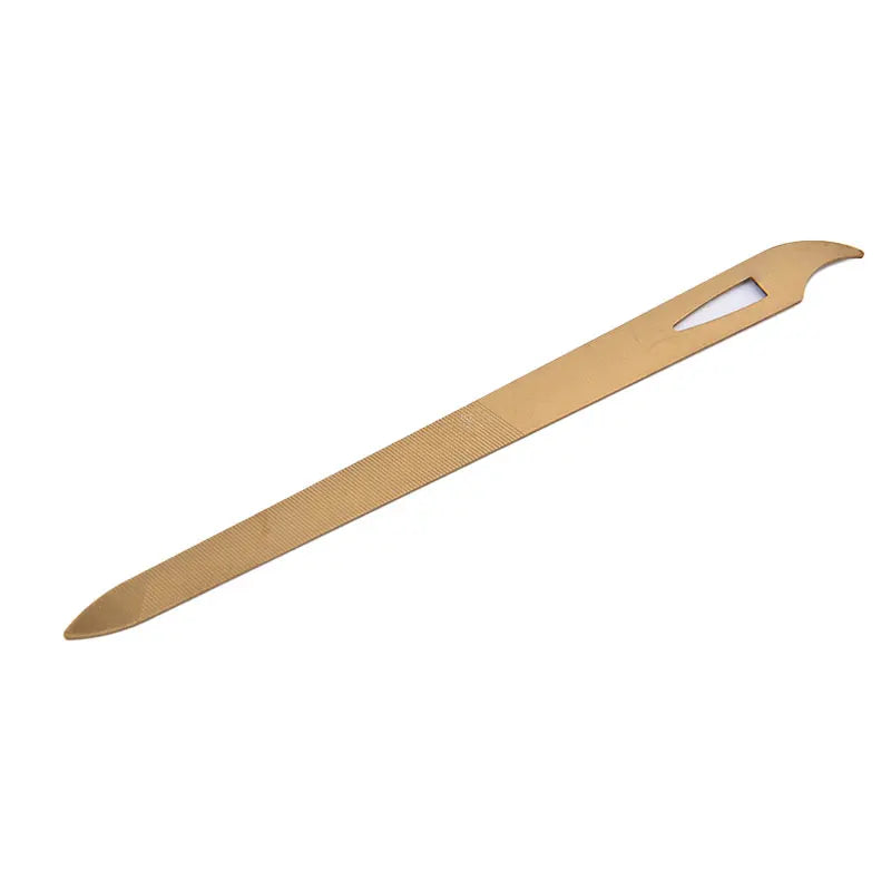 Stainless Steel  Double Sides Thick Nails Pedicure Metal Nail File Acrylic Manicure Tools Gel Rasp Nail Accessories