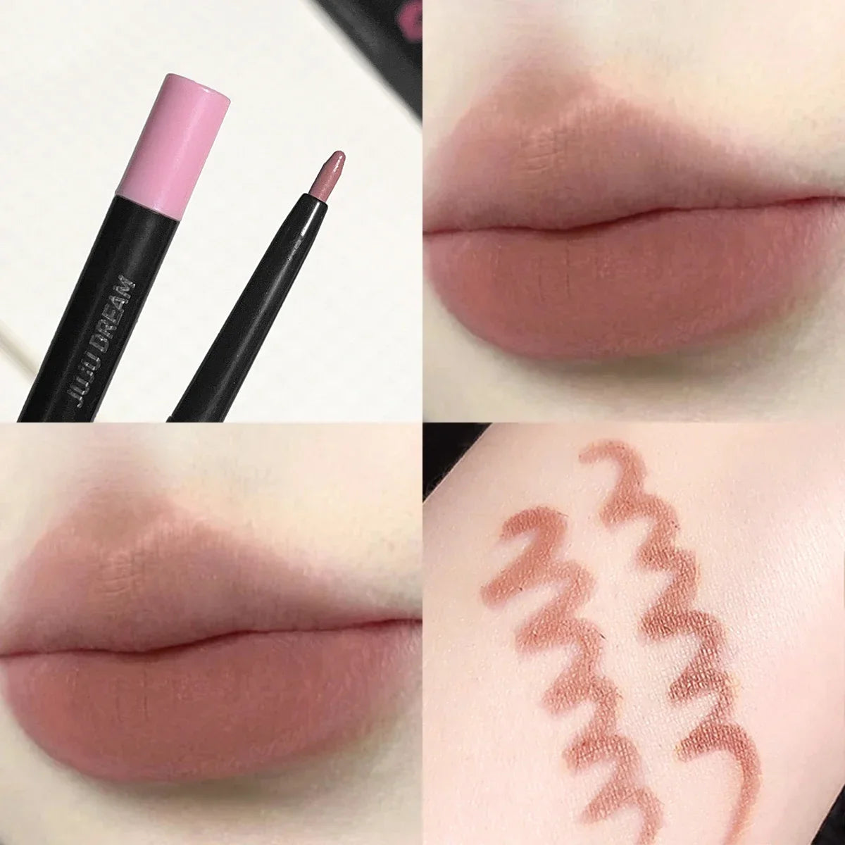 Lip liner, lip brush, lip pencil, one-piece outline, three-dimensional full lip shape, long-lasting and easy to color