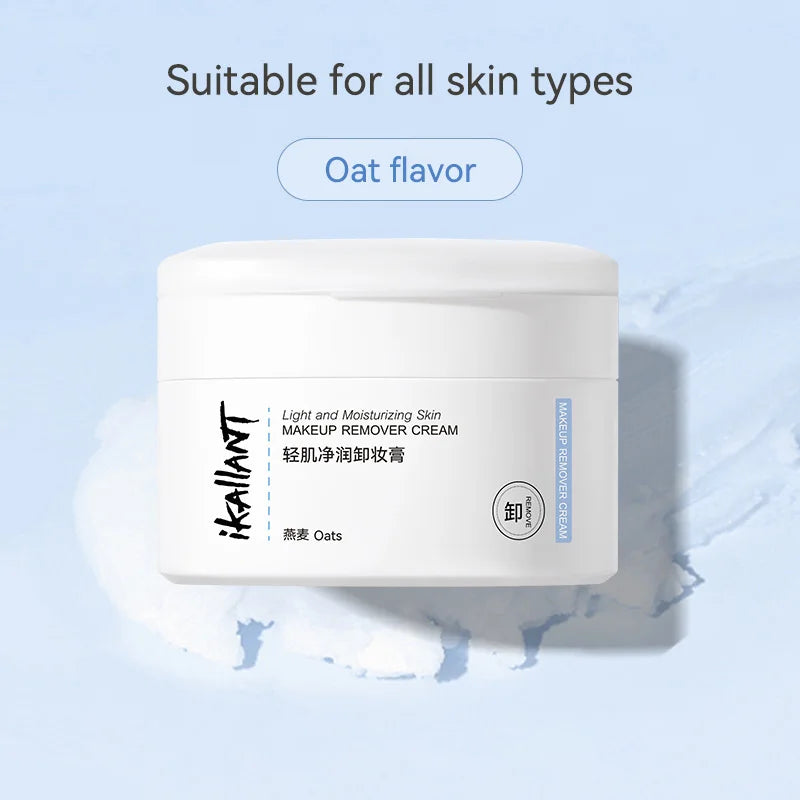 Skin-Friendly Moisturizing Makeup Remover Cream, Powerful Makeup Remover and Skin Moisturizer. Two-Step Makeup Removal, Natural
