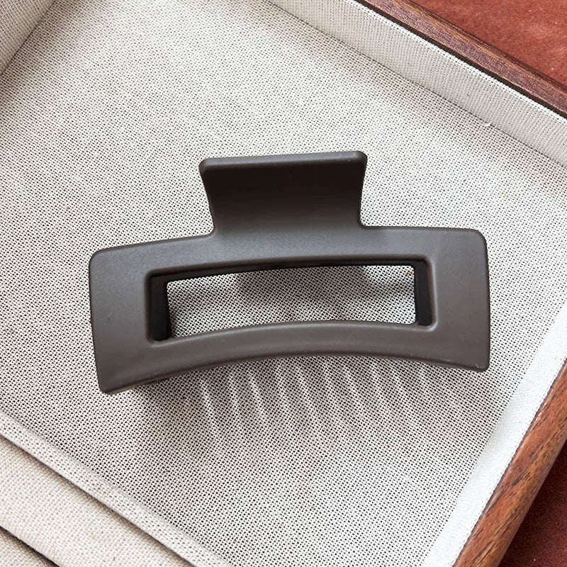 Korean Acrylic Matte Hair Claw Clamp Geometric Cross Hair Crab Clip Barrettes For Women Fashion Hair Accessories Shark Headbands