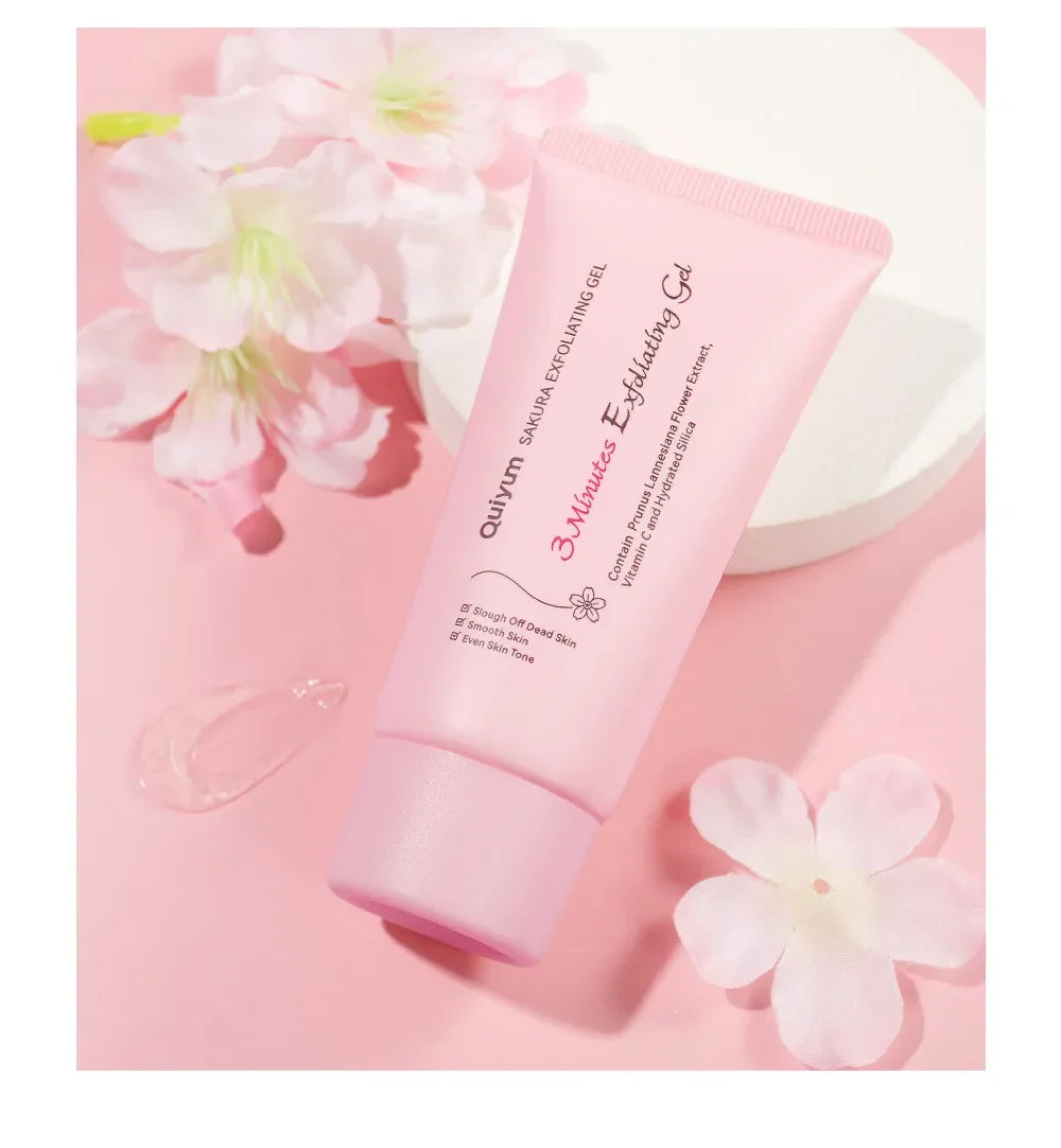 Sakura Exfoliating Peeling Gel Facial Scrub Moisturizing  Nourishing Repair Scrubs Face Cream Beauty Skin Care