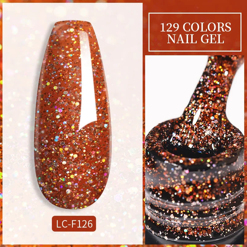 LILYCUTE 7ML Eggshell Gel Nail Polish White Black Material Semi Permanent Autumn Varnish With Any Color Gel Soak Off UV Manicure