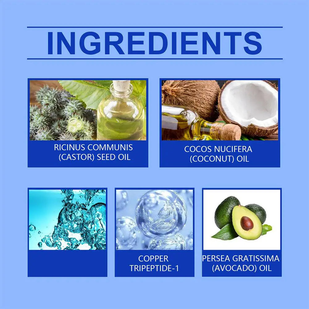 Copper Peptide Hair Density Serum Deep Nourishment And Moist For Damage Hair Treatment,anti-hair Loss Natural Hair Growth Liquid