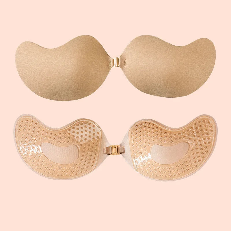 Invisible Strapless Adhesive Stick Bra Breast Tape Push Up Bras Women Lingerie Seamless Silicone Nipple Covers Bralette Pasties