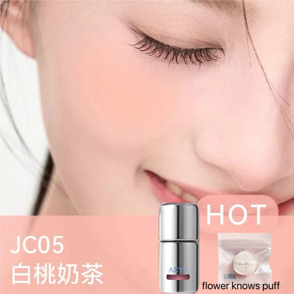 AZTK Liquid Blusher Jello Color Powder JC04  Moisturizing Highlight Beauty Expands Contracts Cheek Matte Face Makeup