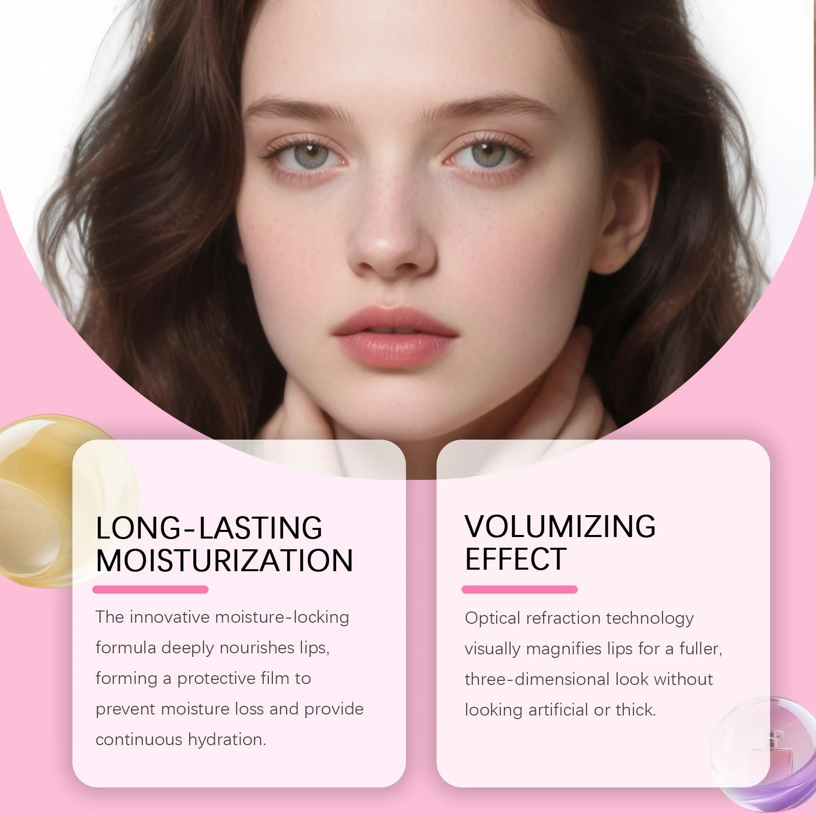 Hydrating High Shine Plumping Lip Gloss - Crystal Oil Clear Moisturizing Non-Sticky Liquid Lipstick for Long-Lasting Lip Care