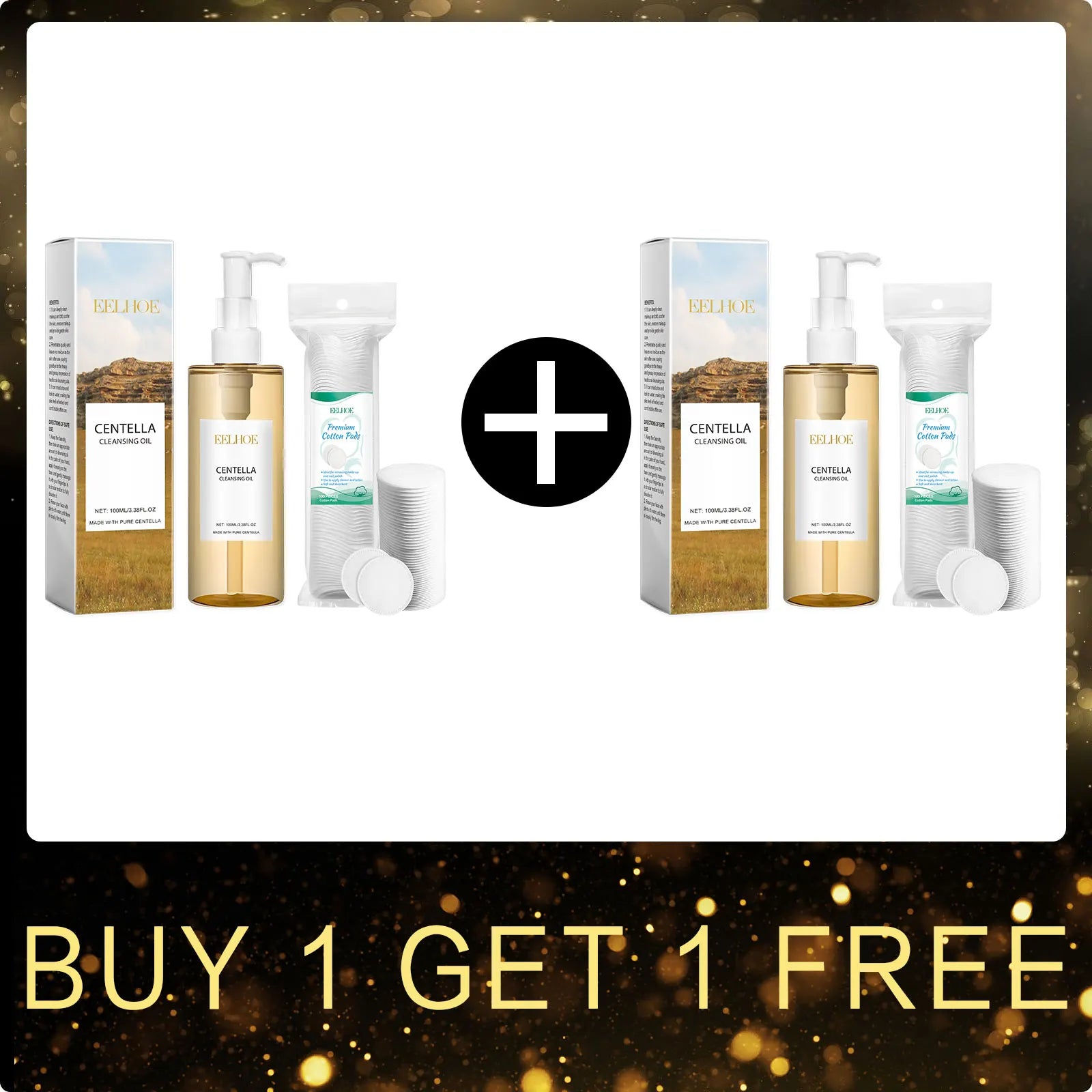 Moisturizing Facial Cleansing Oil Centella Skin Care Fresh Smooth Pore Cleaning Makeup Remover Pads Makeup Tools and Accessories