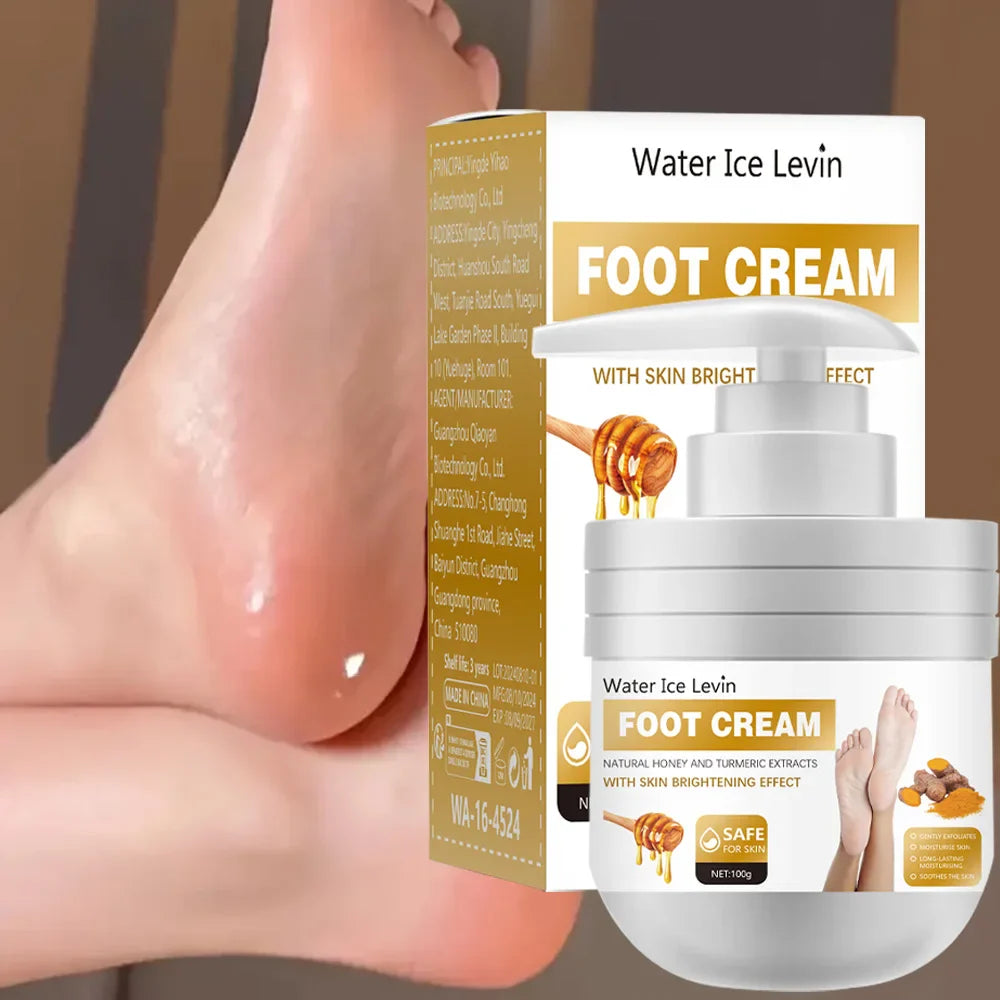Honey Foot cream rich in collagen, oil dry exfoliating heel skin moisturizer, suitable for home hand and foot care