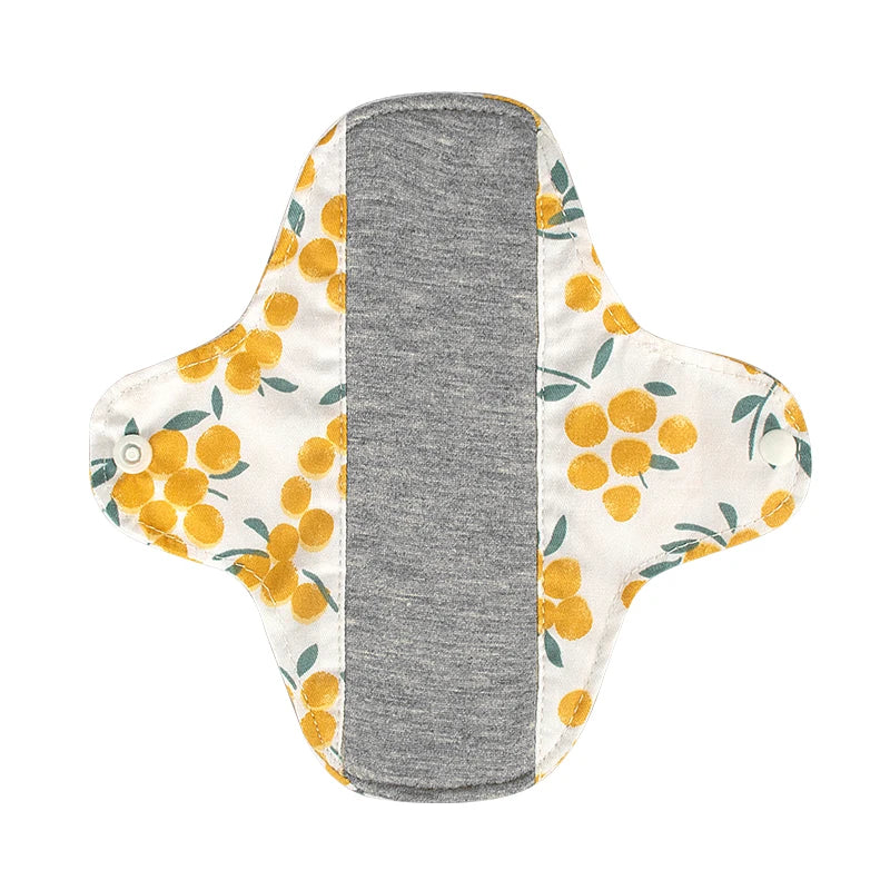 AIO Washable Cotton Printed Panty Liner Regular Flow Menstrual Pads Graphene Cloth Tampons Urinary Incontinence Sanitary Pads