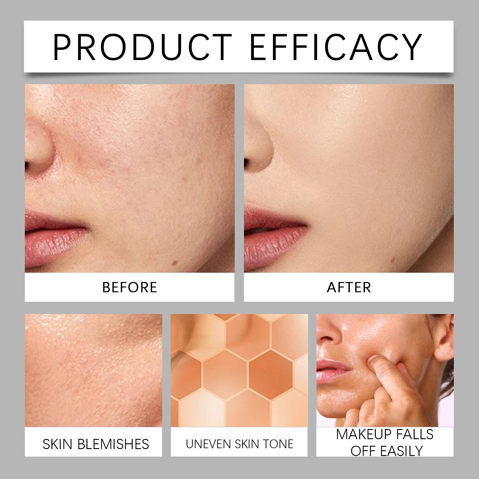 Liquid Foundation Naturally Covers Flaws Full Coverage Matte Moisturizer Oil-control Sunscreen Spf 15 Waterproof Sweat-resistant