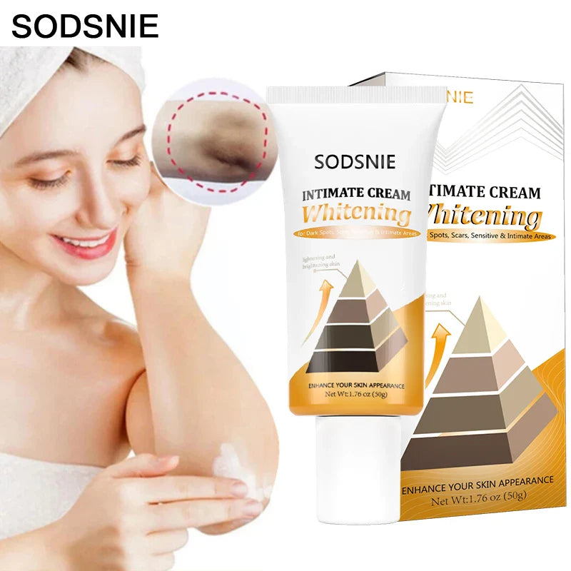 Intimate Whitening Cream Moisturizing Improve Dullness Lighten Dark Spots Improve Pigmentation Private Area Brighten 50g