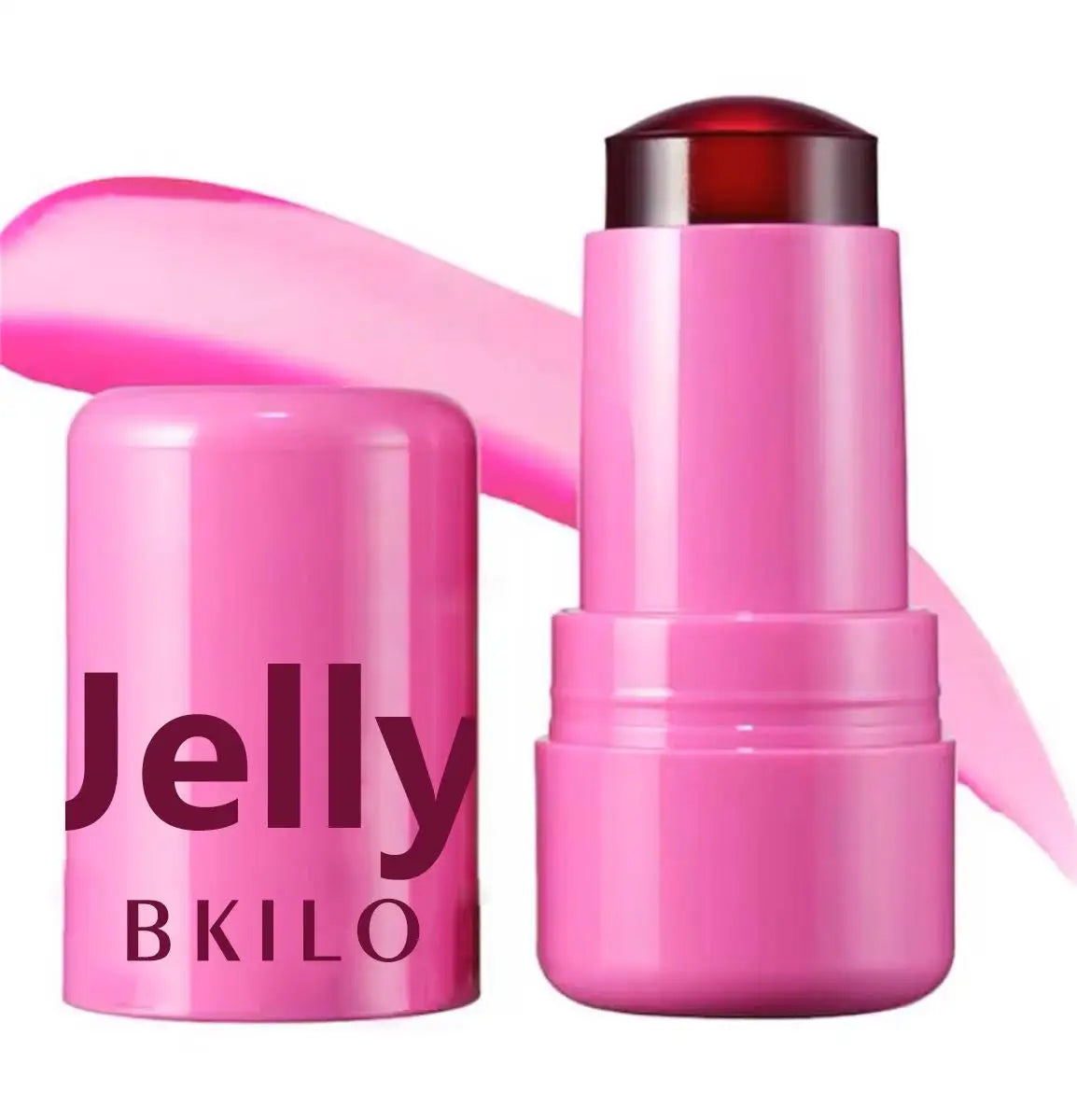 3-in-1 Milk Jelly Tint Facial Blusher Wand Moisturized Long Lasting Matte Rouge Cheek Contour Lipstick Sticker Beauty Makeup