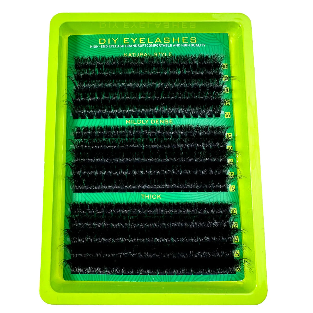 0.07mm DIY 5D Fluffy Lash Clusters 60D 80D 100D Thick Eyelash Clusters D Curl Wispy Individual Lashes 10-16mm Eyelash Extension