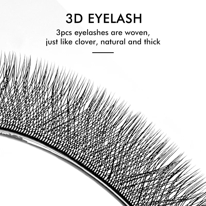 NATUHANA 3D W-shaped Eyelash Extensions Premade Volume Fans W Shape Lashes Natural Soft False Eyelashes for Makeup