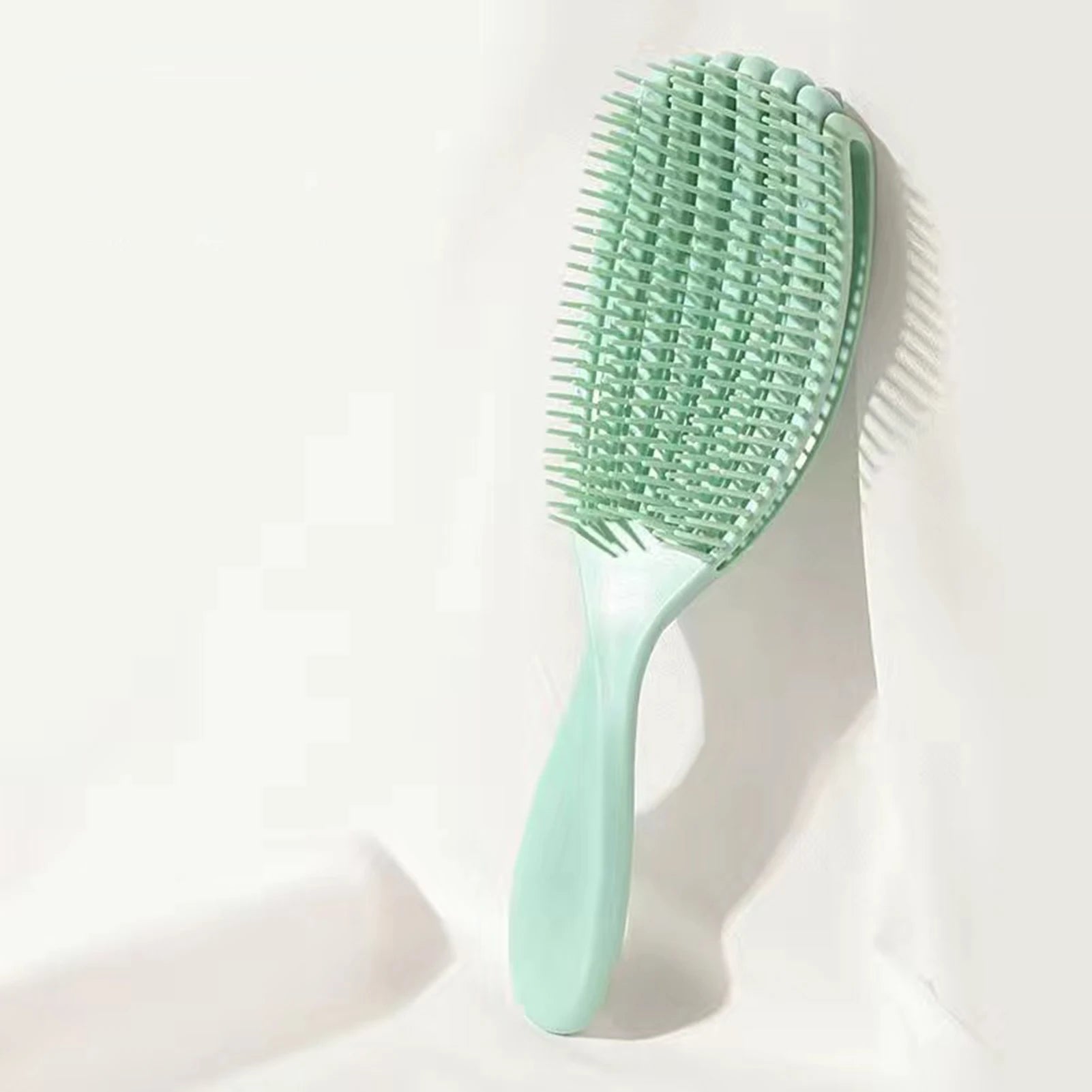 Anti-Static Detangling Brush Flexible Hollow Fluffy Curly Hair Styling Comb for Stubborn Hair Thick Wavy Hair
