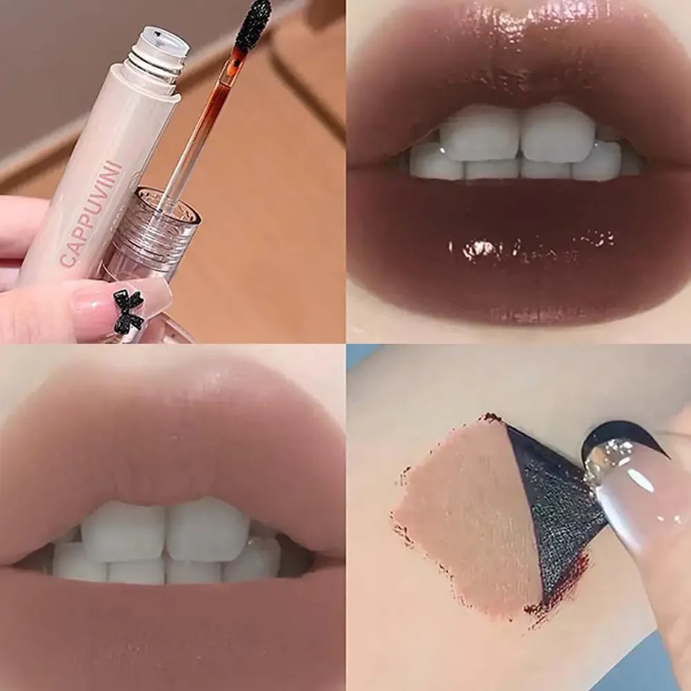 Mocha Brown Peel Off Lip Tint Makeup Peel Off Dye Lipstick Korean Lip Stain Cosmetics Rose Matte Gloss Tear-off Lip Waterpr D6H5