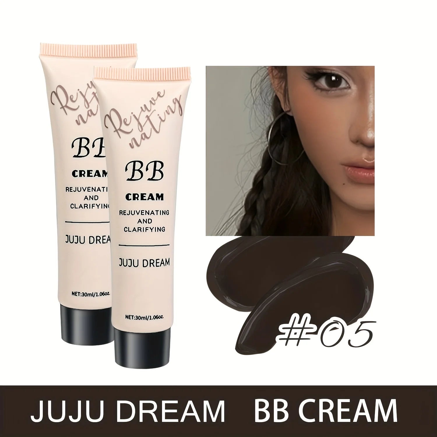 Natural Concealer BB Cream, moisturizing and nourishing, Korean natural translucent primer, long-lasting for all skin types