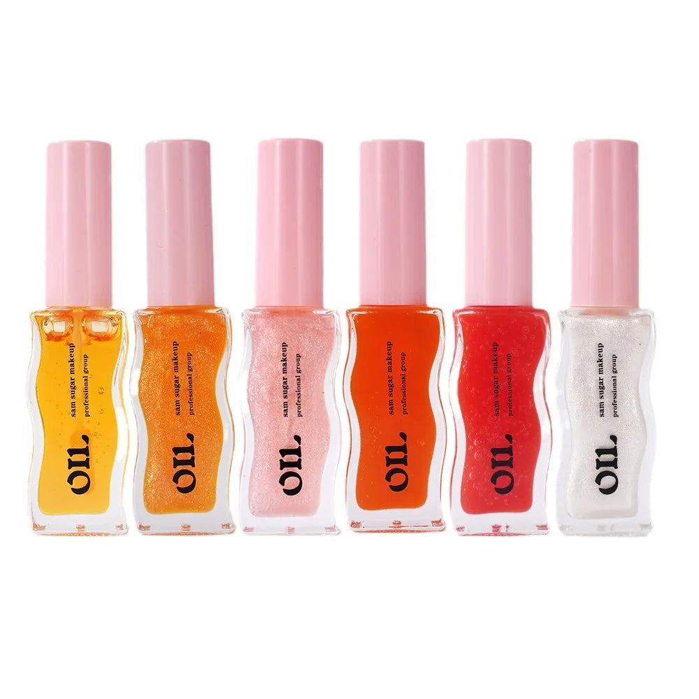 Fruit Honey Essence Lip Oil – Plump Strawberry Tinted Lip Jelly, Waterproof Moisturizing Lip Gloss Liquid for Smooth Lips