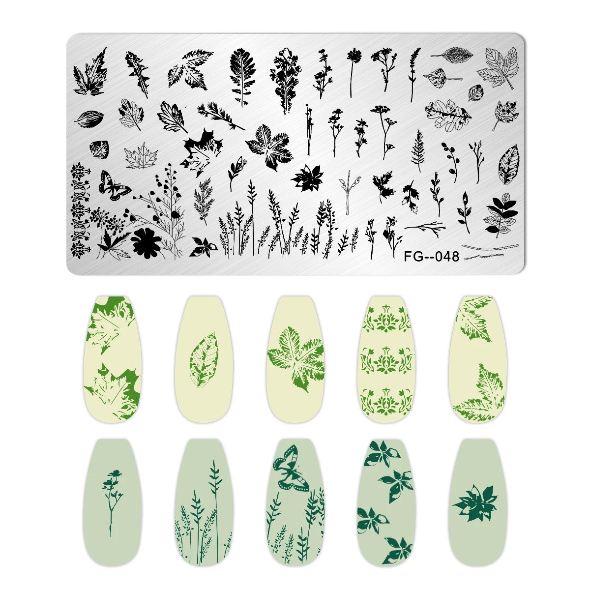 Cartoon Bear Nail Stamping Plates Fruit ice cream cake Floral Flower Leaf  Printing Stencil Nail Stamp Templates Nail Art Tools